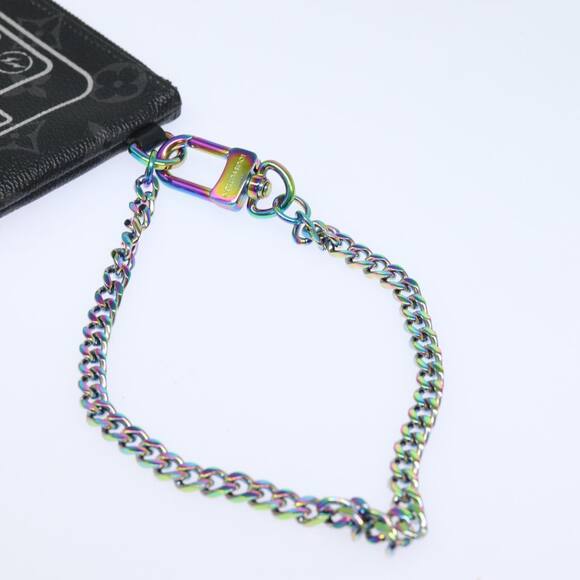 Louis Vuitton Monogram Eclipse Fragment Phone Pouch - Picture 7 of 13